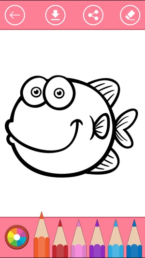 Fish & Sea animals Coloring Book for Kids(圖4)-速報App