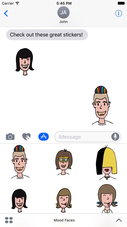 Mood Faces Stickers for iMessage