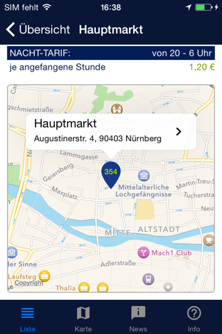 Parken in Nürnberg screenshot 3