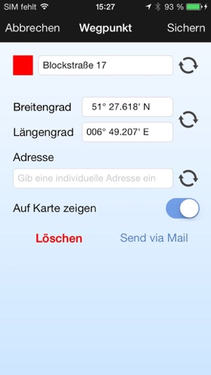 Gps Maps Koordinaten Kompass Wegpunkte Karte Im App Store