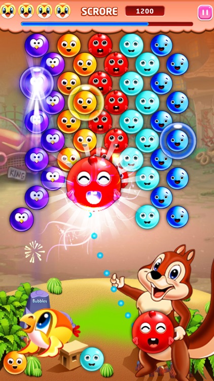 Bubble Shooter Squirrel Bird Deluxe-Pop Match 3