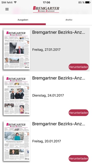 Bremgarter Bezirks Anzeiger(圖1)-速報App