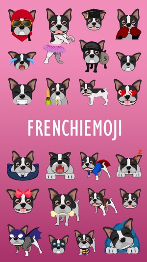 FrenchieMoji: French Bulldog Emojis(圖1)-速報App