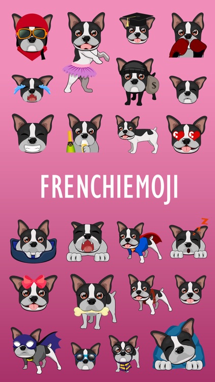 FrenchieMoji: French Bulldog Emojis
