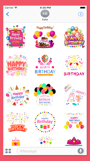 Birthday Stickers for iMessage - Birthday Wishes!(圖3)-速報App