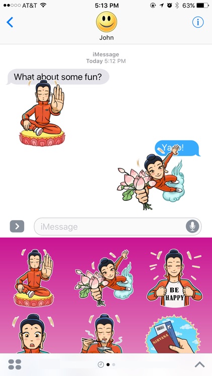 Modern Buddha Lifestyle Stickers