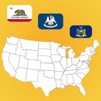 US State Maps and Flags sur PC