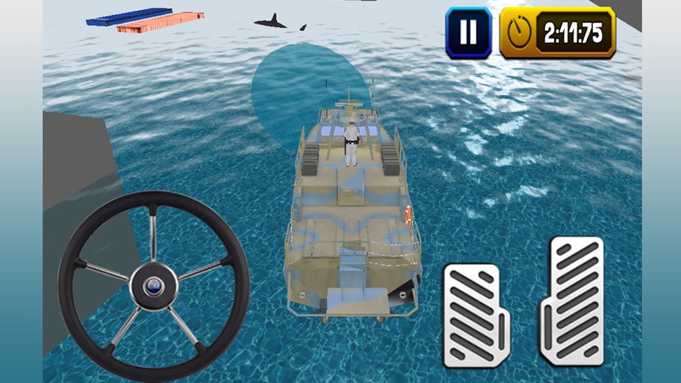 Navy Boat Parking & Army Ship Driving 3d Simulator screenshot-3