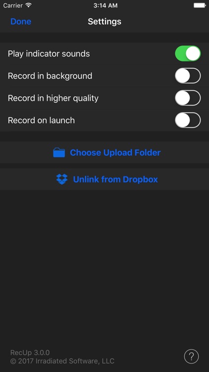 RecUp - Record to the Cloud