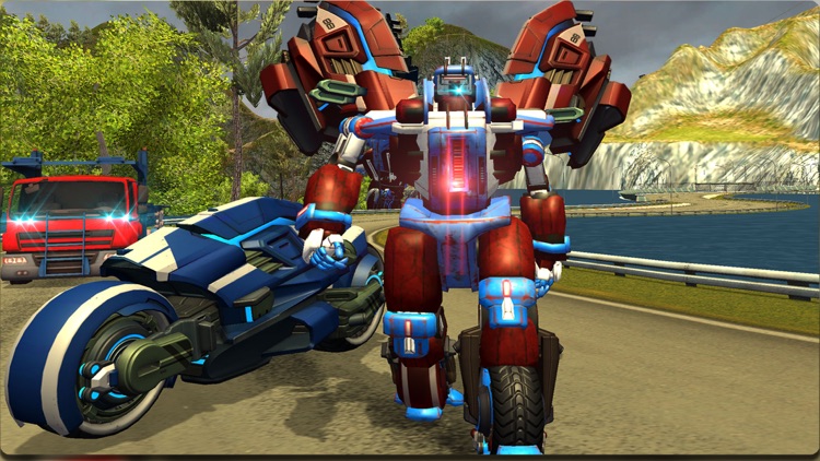 Moto Robot Transporter Truck screenshot-3