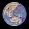 Earthquake Finder provides a visual display of recent earthquake activity on a 3D globe or 2D flat map of the world
