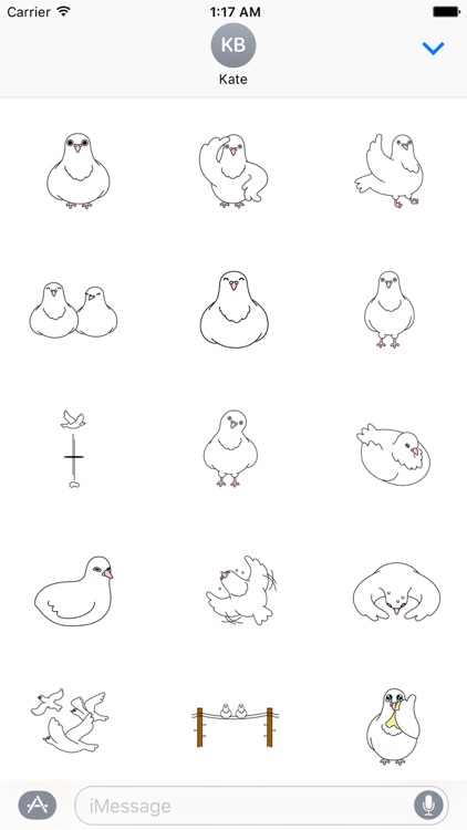 Peace White Dove Stickers