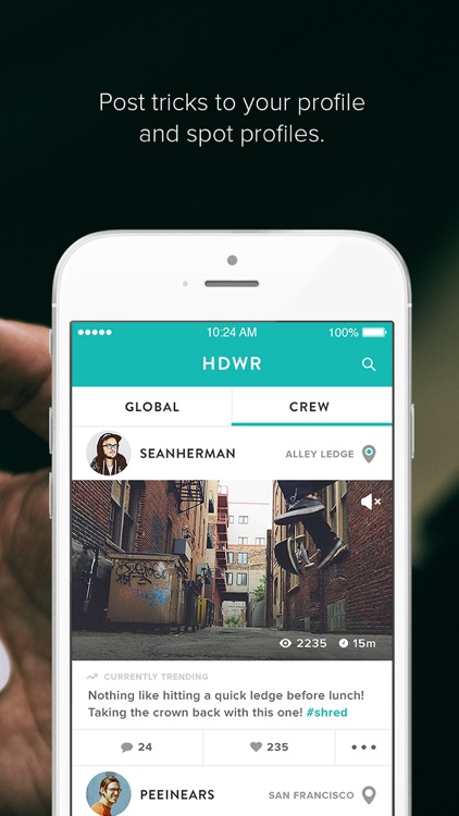 HDWR - The app for skateboarding