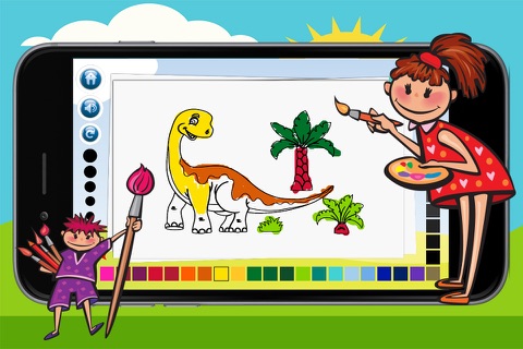Dinosaurs Puzzle Coloring Pages Game for Kids screenshot 4