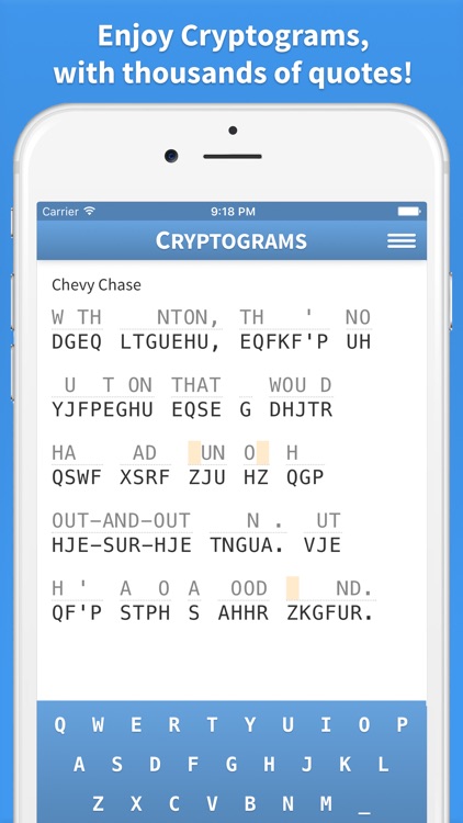 Cryptogram · Cryptoquote Game