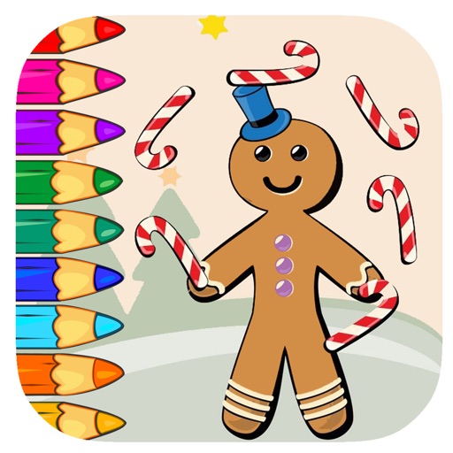 Game Gingerbread Coloring Page Free Edition Icon