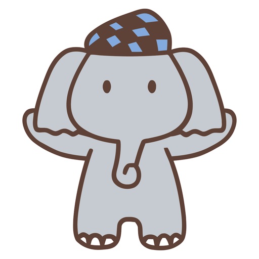 Cute Elephant Animated Stickers icon
