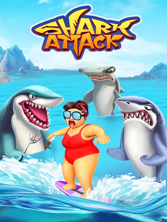 Shark Attack -Simulator games iPad app afbeelding 1
