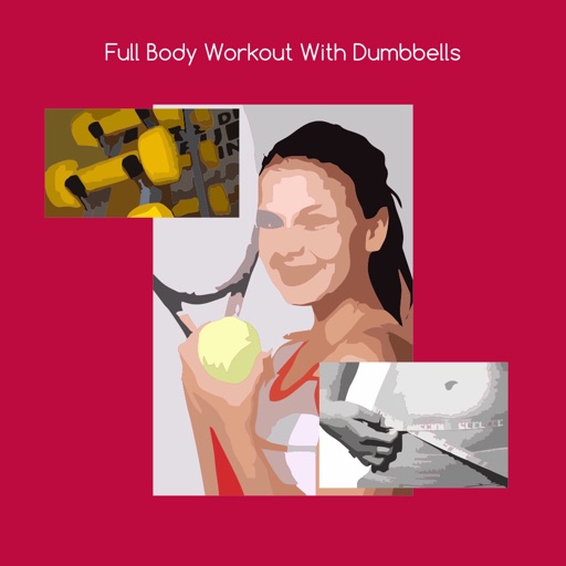 Full body workout with dumbbells icon