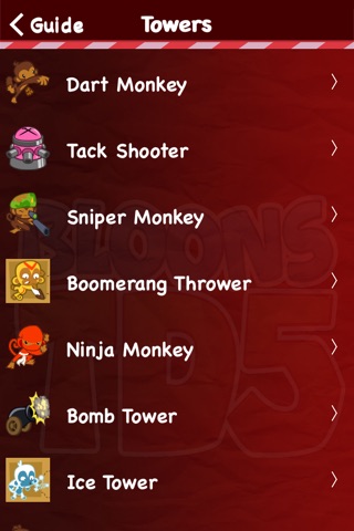 Unofficial Guide for Bloons TD 5 screenshot 4