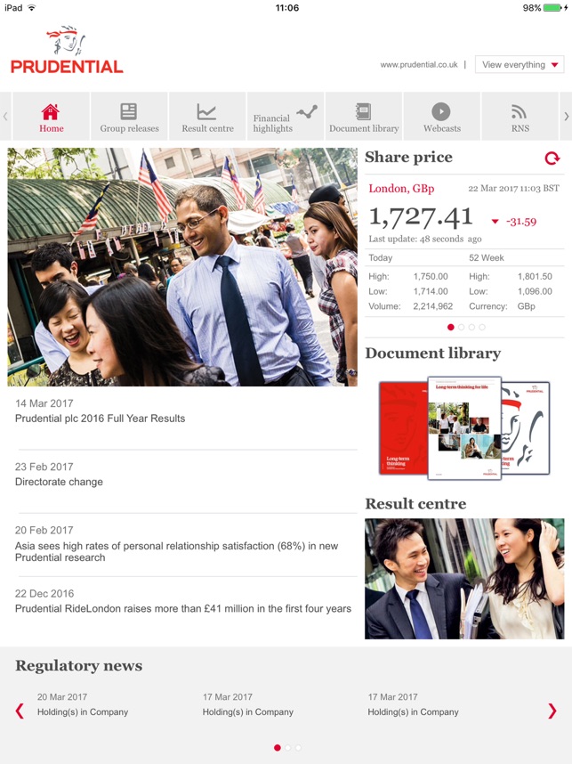 Prudential Investor Relations(圖1)-速報App