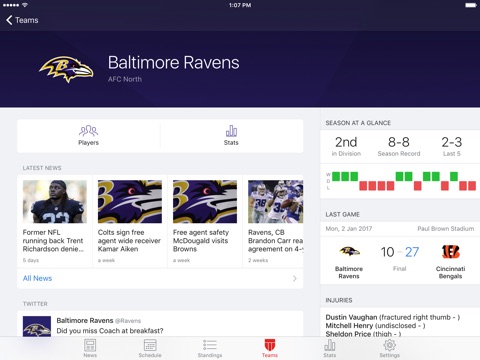 NFL Live for iPad: Live scores screenshot 3
