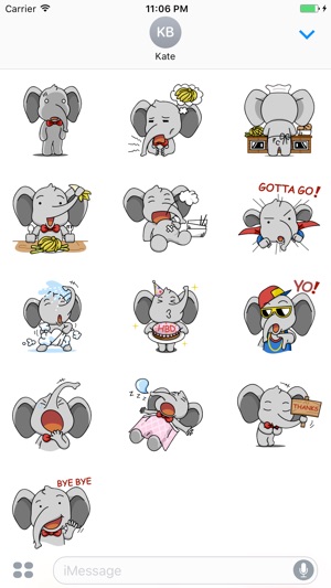 Apollo The Funny Elephant Stickers(圖3)-速報App