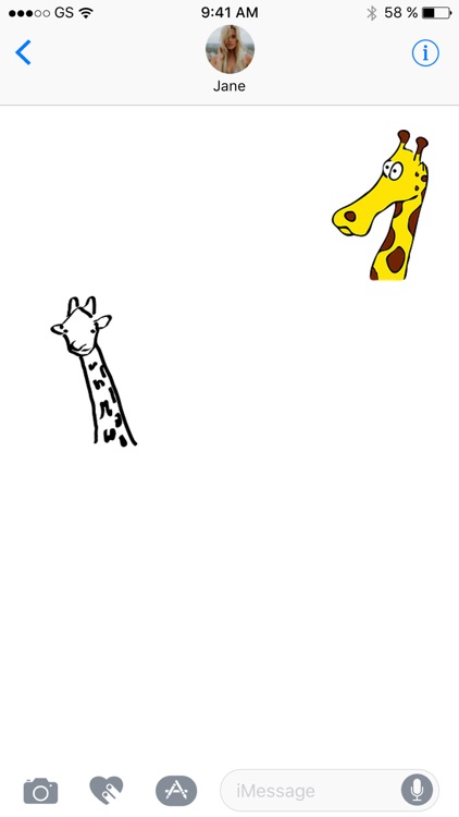 Jungle Giraffes One Sticker Pack