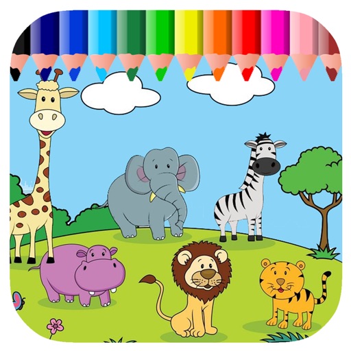 Coloring Book Animals Game For Toddlers Free Icon