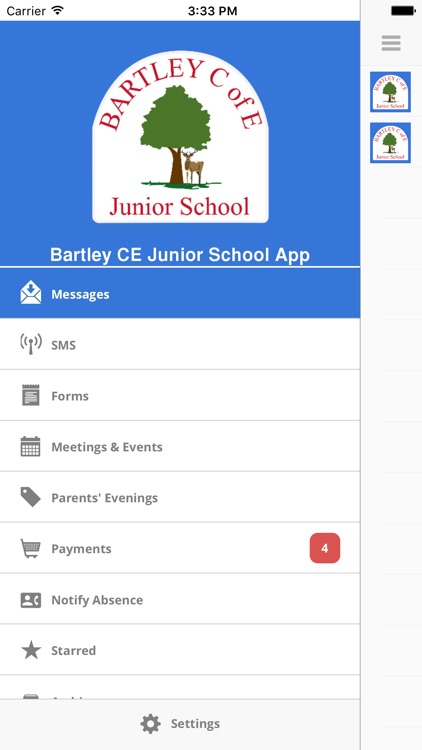 Bartley CE Junior School App (SO40 2HR)