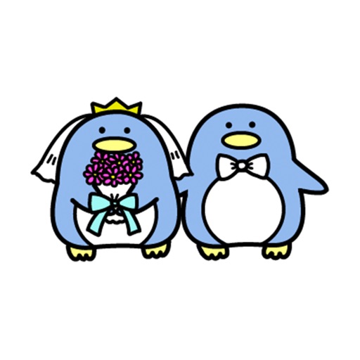 Mr & Mrs Penguin Stickers icon