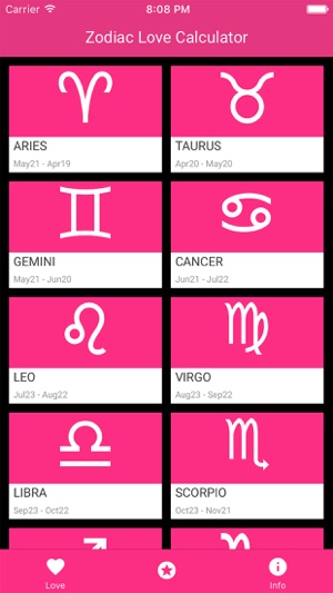 Zodiac Love Calculator(圖4)-速報App