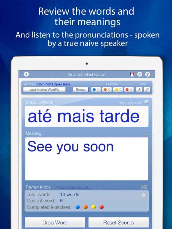 Learn Brazilian FlashCards for iPad