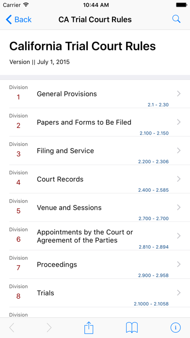 How to cancel & delete California Trial Court Rules (LawStack CA Series) from iphone & ipad 1