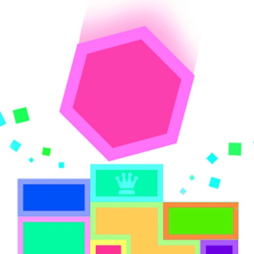 Hexagon fall - brick elimination game icon