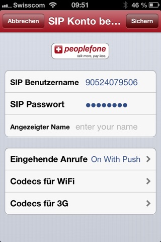 Peoplefone screenshot 2