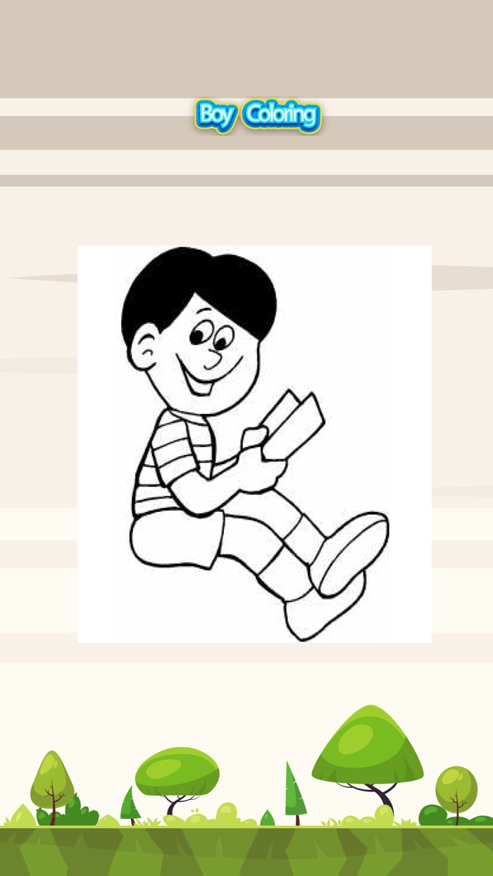 Little Boy Coloring Book for Kid Game Cute Edition