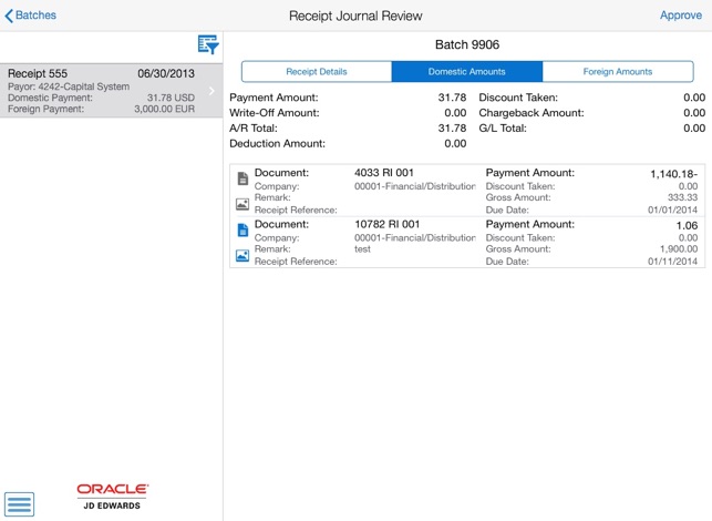 Receipt Batch Approvals Tablet for JDE E1(圖3)-速報App