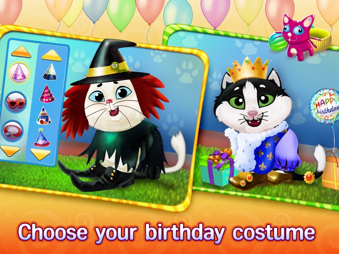 Kitty Cat Birthday Surprise Care, Dress Up  Play