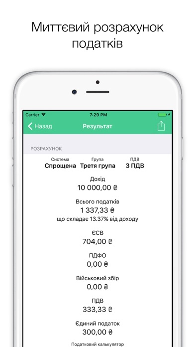 Податковий калькулятор 2017. Податки. Україна screenshot 2