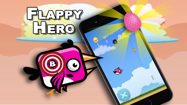 Super hero flappy Pink : Adventure Game(圖3)-速報App