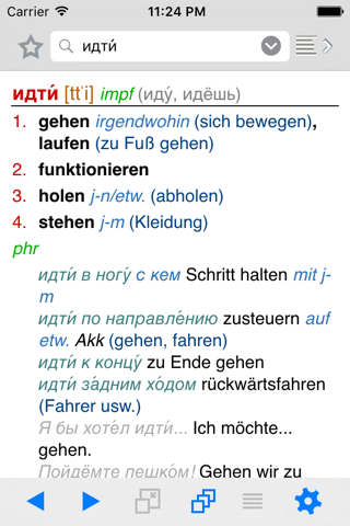 Lingea Russian-German Advanced Dictionary screenshot 2