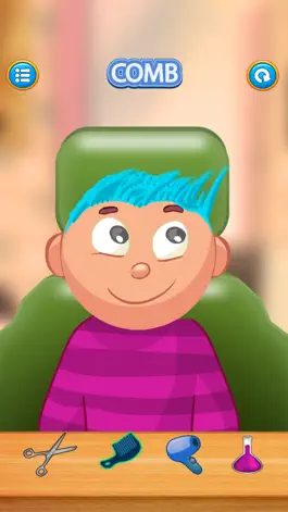 Game screenshot Child game / Crazy Hair Salon (blue hair) hack
