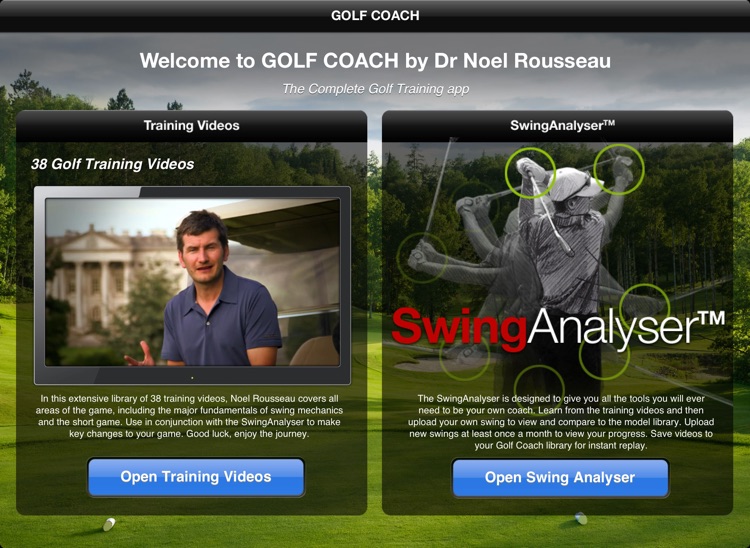 Golf Coach by Dr Noel Rousseau for iPad