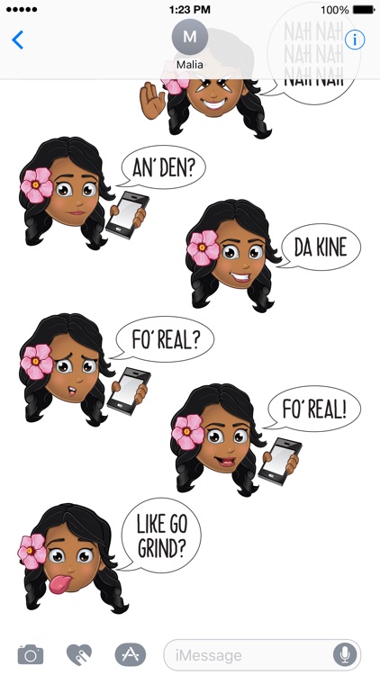 Pidginmoji - Wahine Stickers