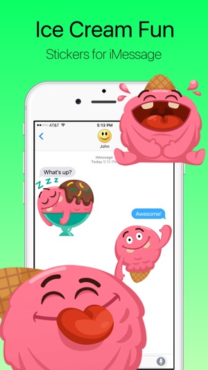 Ice Cream Wants to Have Fun Stickers(圖1)-速報App