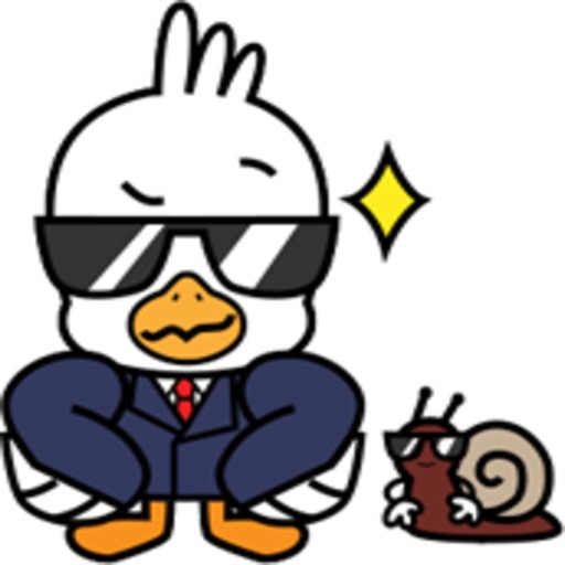 Gull And The Snail stickers by Beardownize