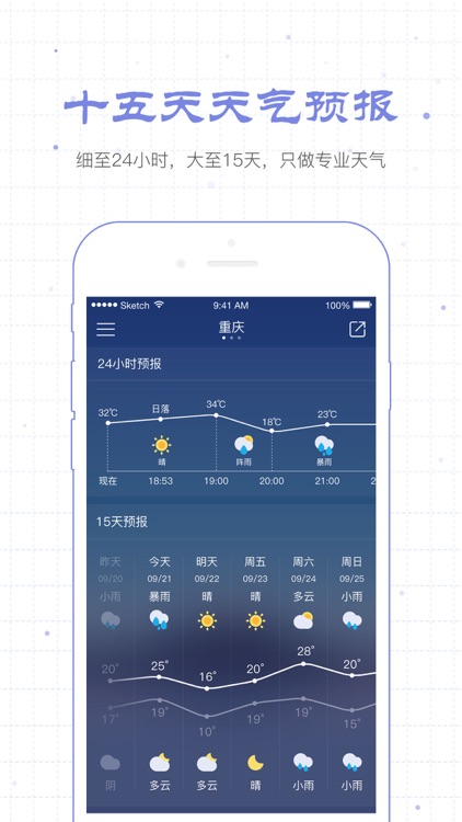 天气。