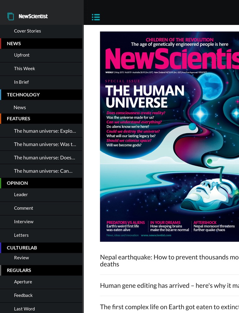 New Scientist screenshot 2