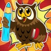 Drawing Owls Coloring Book Games For Kids